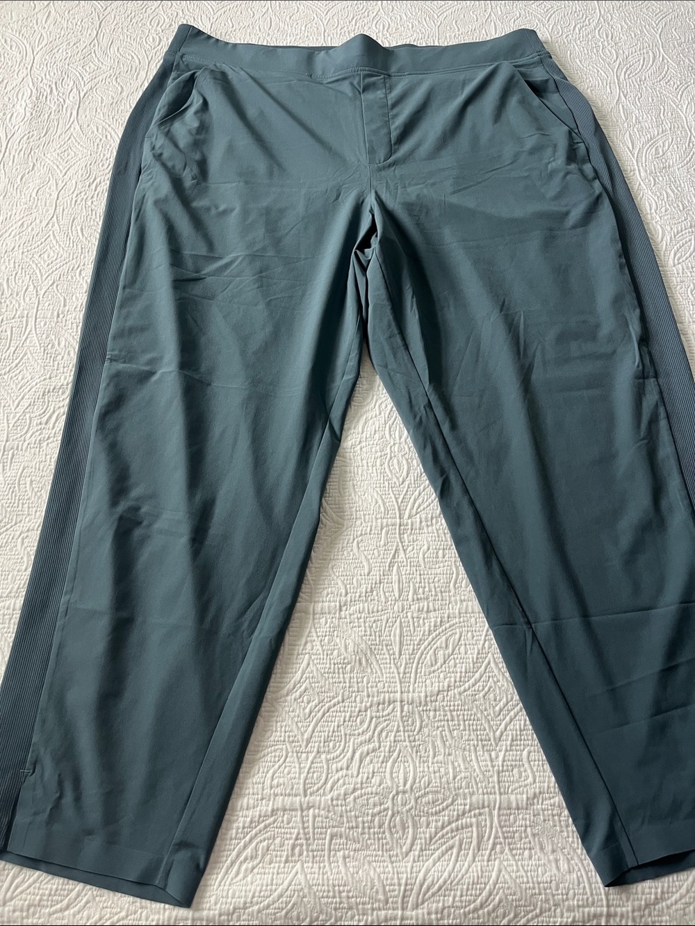 Athleta Women’s Brooklyn Mid Rise Ankle Pant Teal Blue-Green size 20